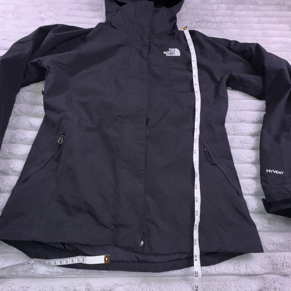 The North Face Jacket Womens Small Hyvent Black 3 In 1 Triclimate Fuzzy Coat - Picture 10 of 16